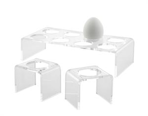 Egg tray in clear